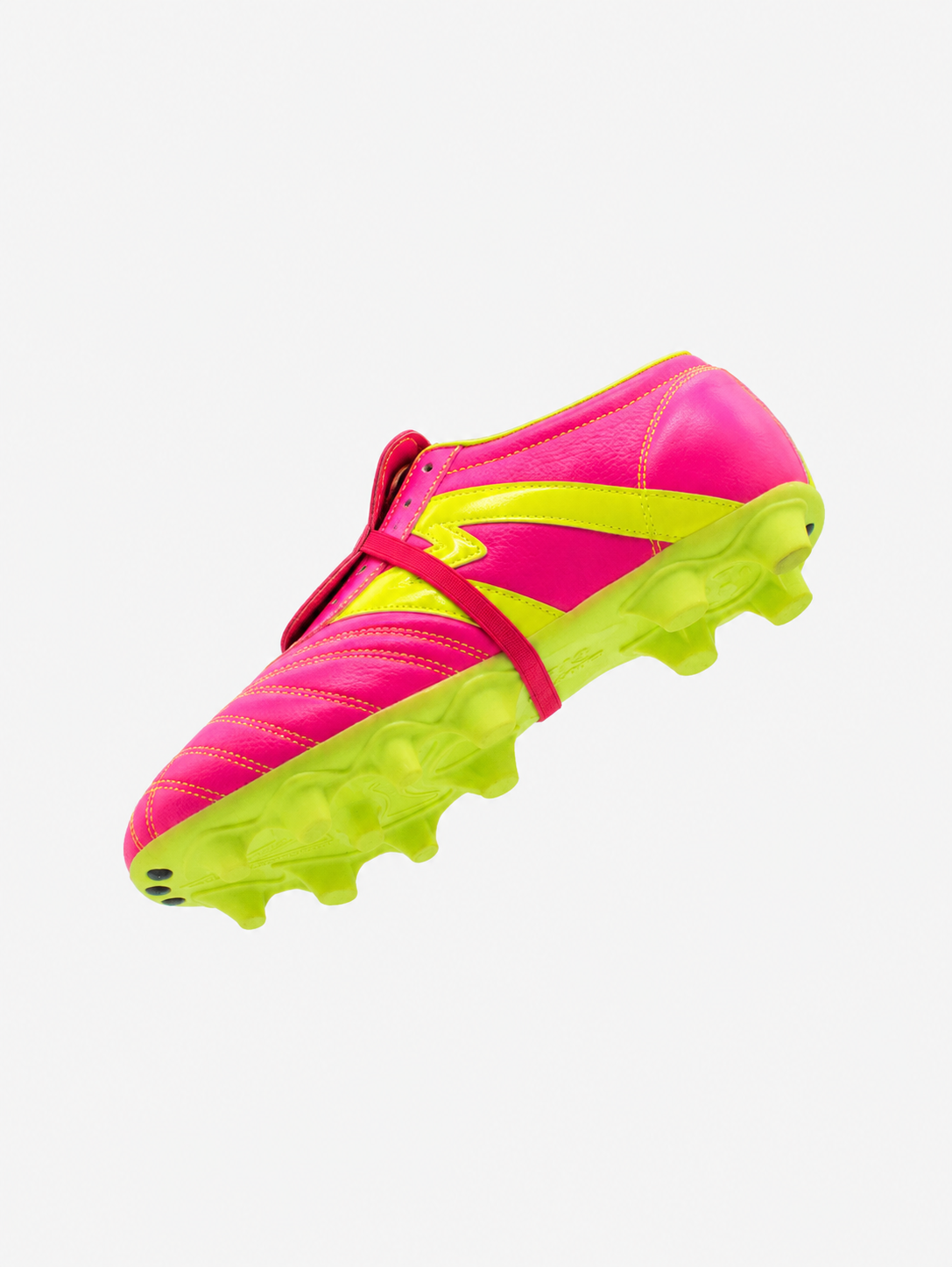 Tachones de fútbol Manríquez MID SX | Fucsia Neón y Amarillo Neón