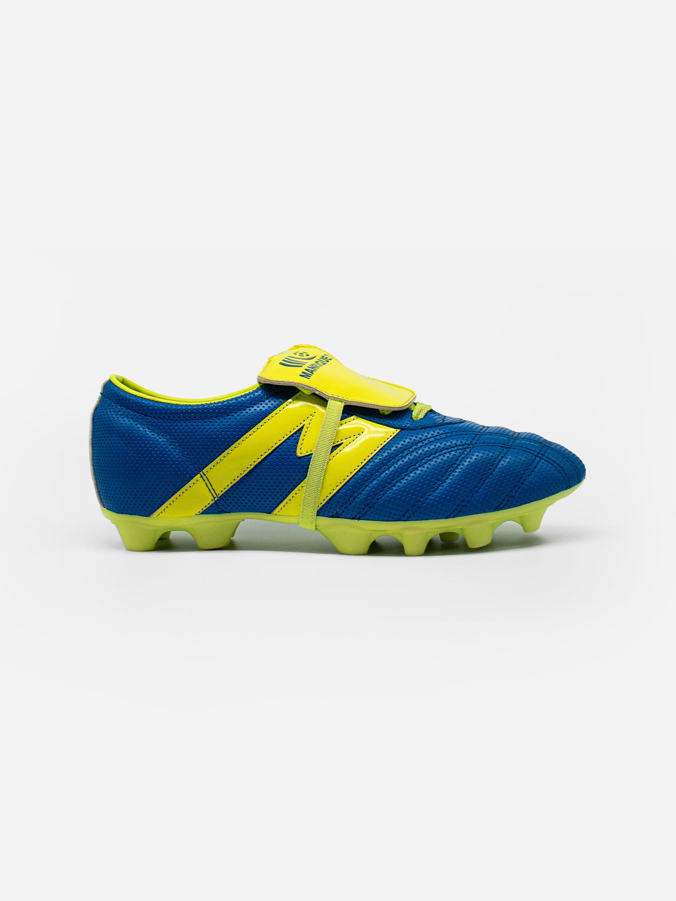 Tachones de fútbol Manríquez MID SX | Azul y Amarillo Neón