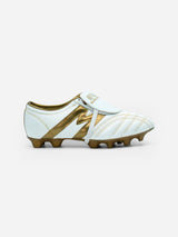 Tachones de fútbol Manríquez MID SX | Blanco y Dorado