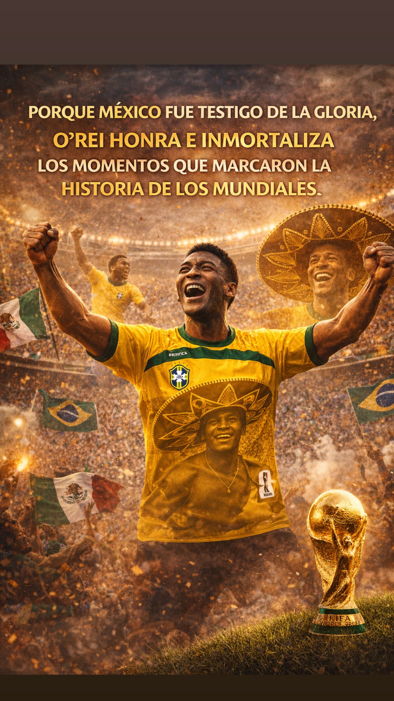 Camisa O'rei | Pelé Mundial México 1970