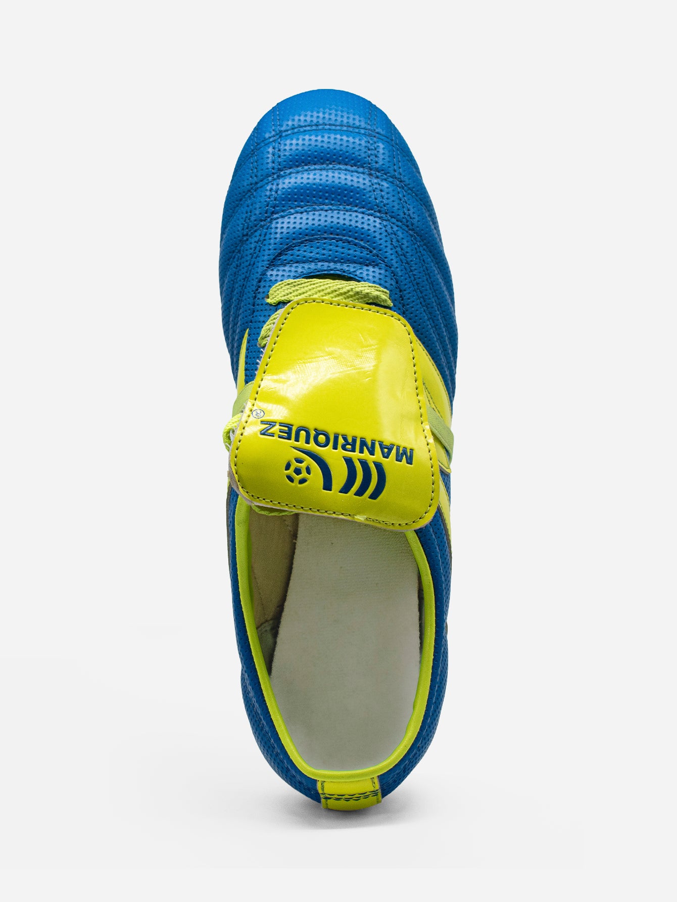 Tachones de fútbol Manríquez MID SX | Azul y Amarillo Neón