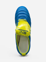 Tachones de fútbol Manríquez MID SX | Azul y Amarillo Neón