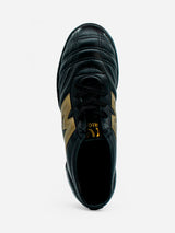 Tenis Fútbol Rápido Manríquez MITHOS | Negro y Dorado