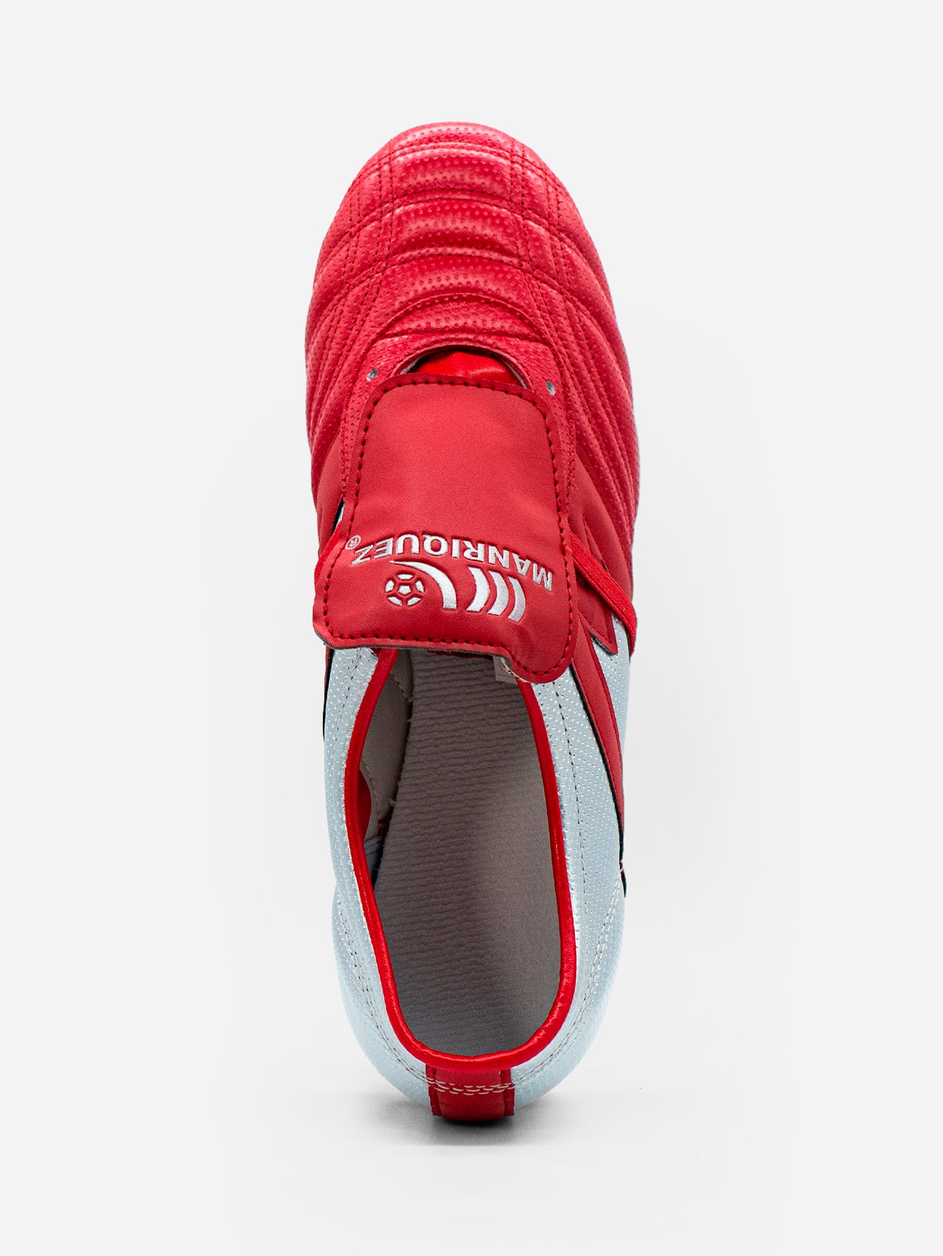 Tachones de fútbol Manríquez MITHOS | Rojo y Plata