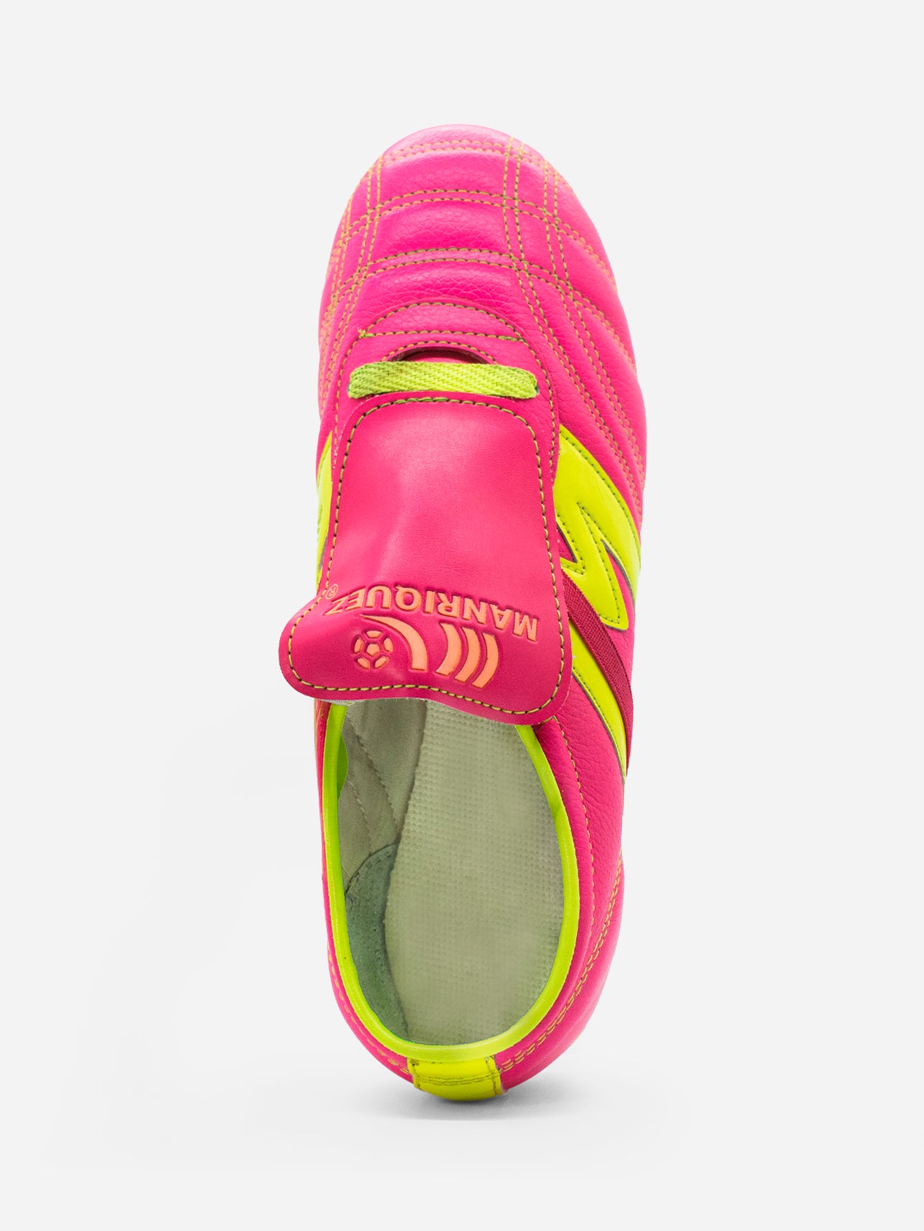 Tachones de fútbol Manríquez MID SX | Fucsia Neón y Amarillo Neón
