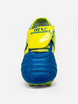 Tachones de fútbol Manríquez MID SX | Azul y Amarillo Neón