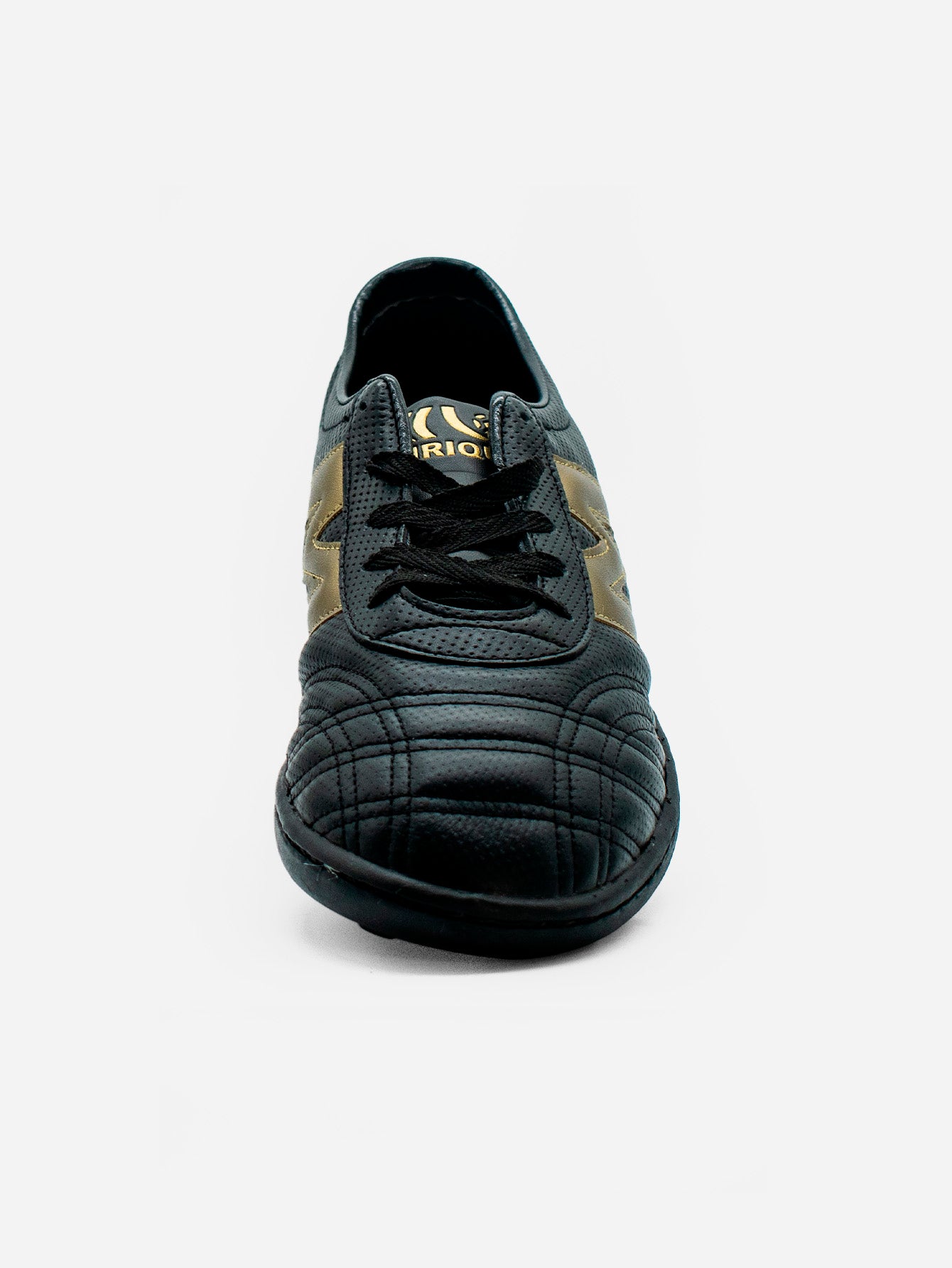 Tenis Fútbol Rápido Manríquez MITHOS | Negro y Dorado