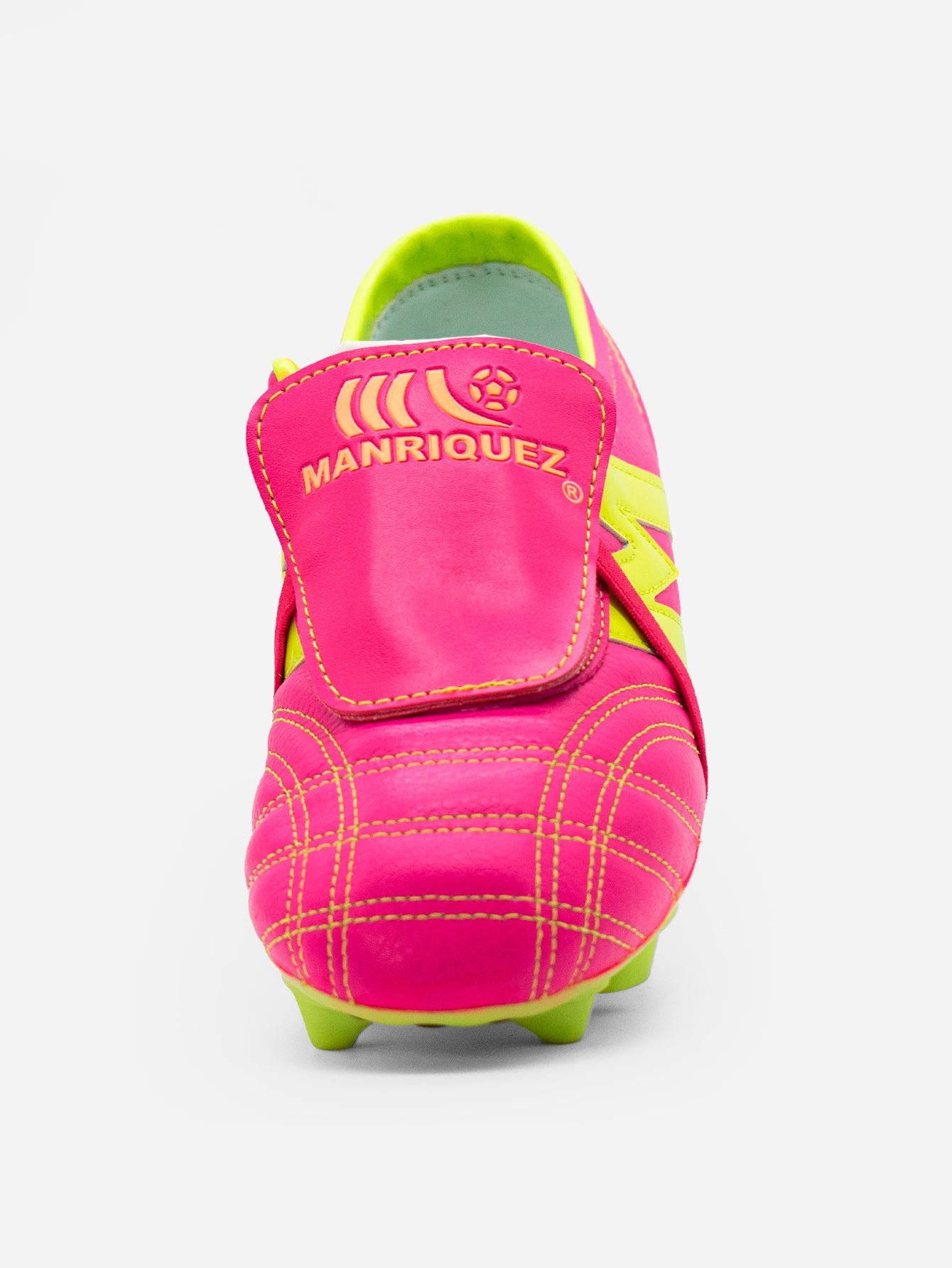 Tachones de fútbol Manríquez MID SX | Fucsia Neón y Amarillo Neón