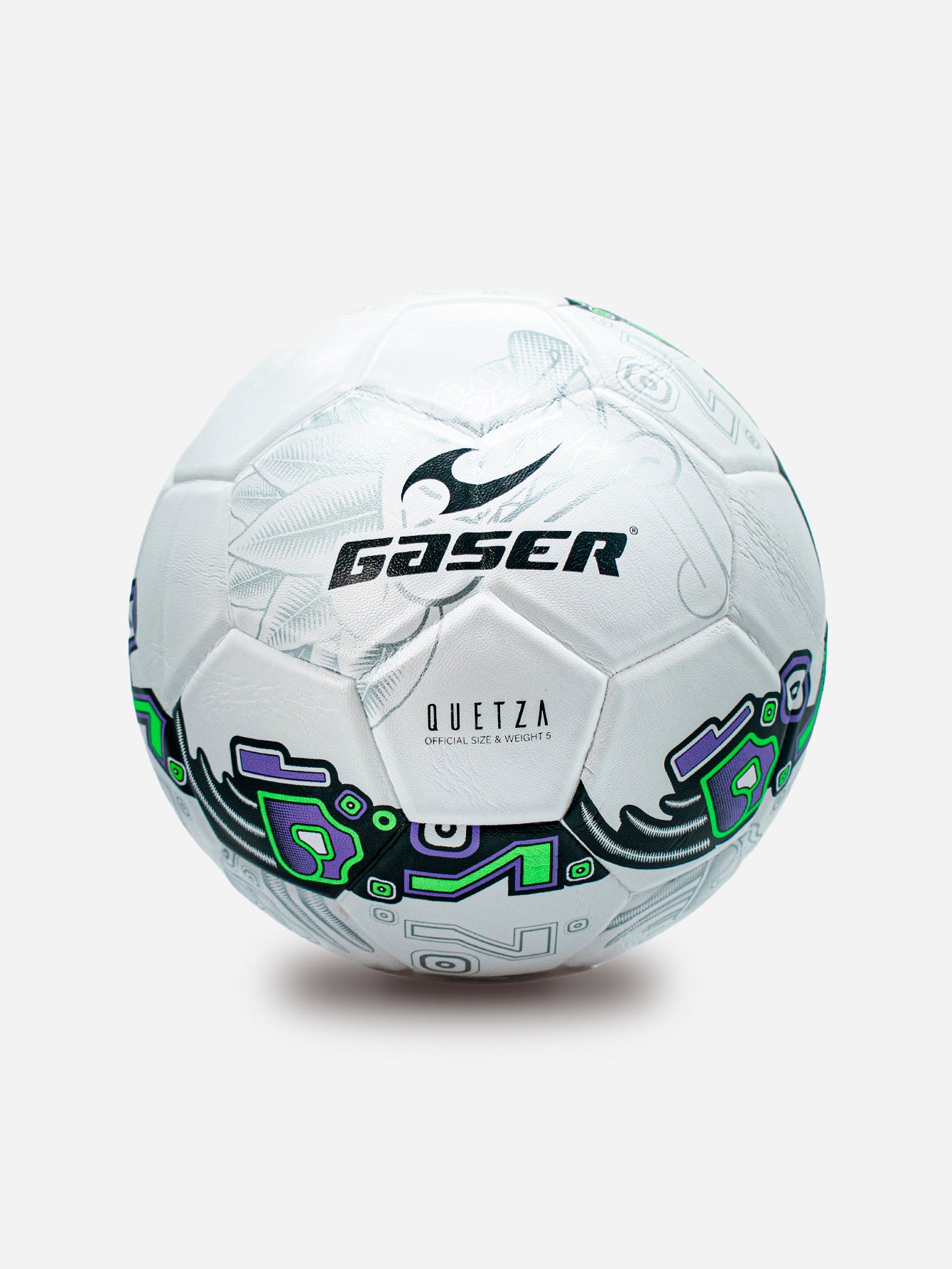 Balón Gaser Quetza No. 5 | Blanco-Morado