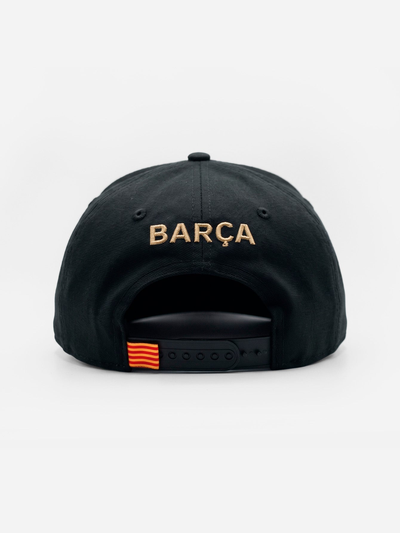 Gorra Fútbol FC Barcelona Oficial Negra con Escudo Dorado
