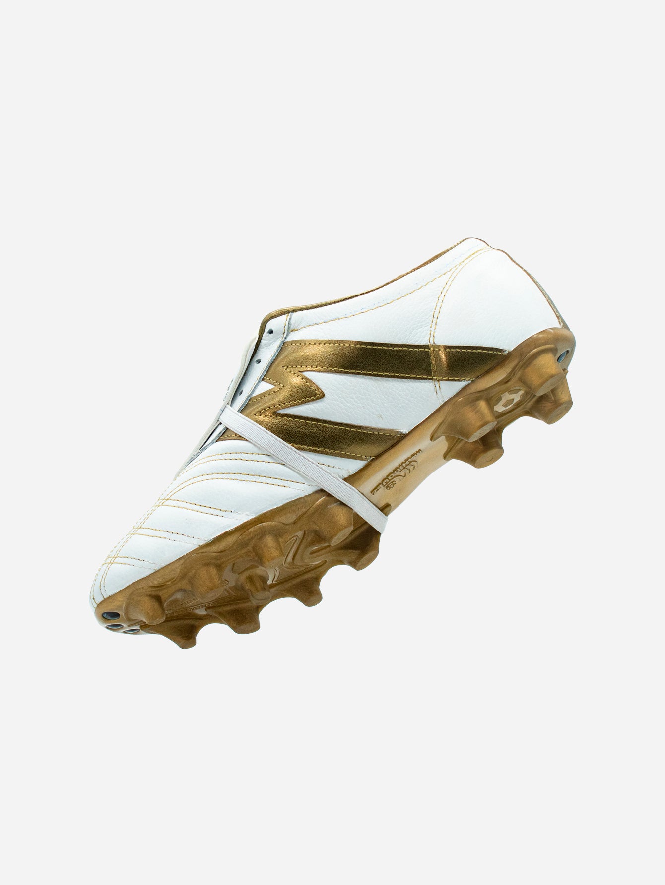 Tachones de fútbol Manríquez MID SX | Blanco y Dorado