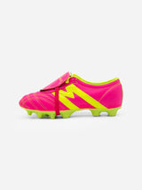 Tachones de fútbol Manríquez MID SX | Fucsia Neón y Amarillo Neón