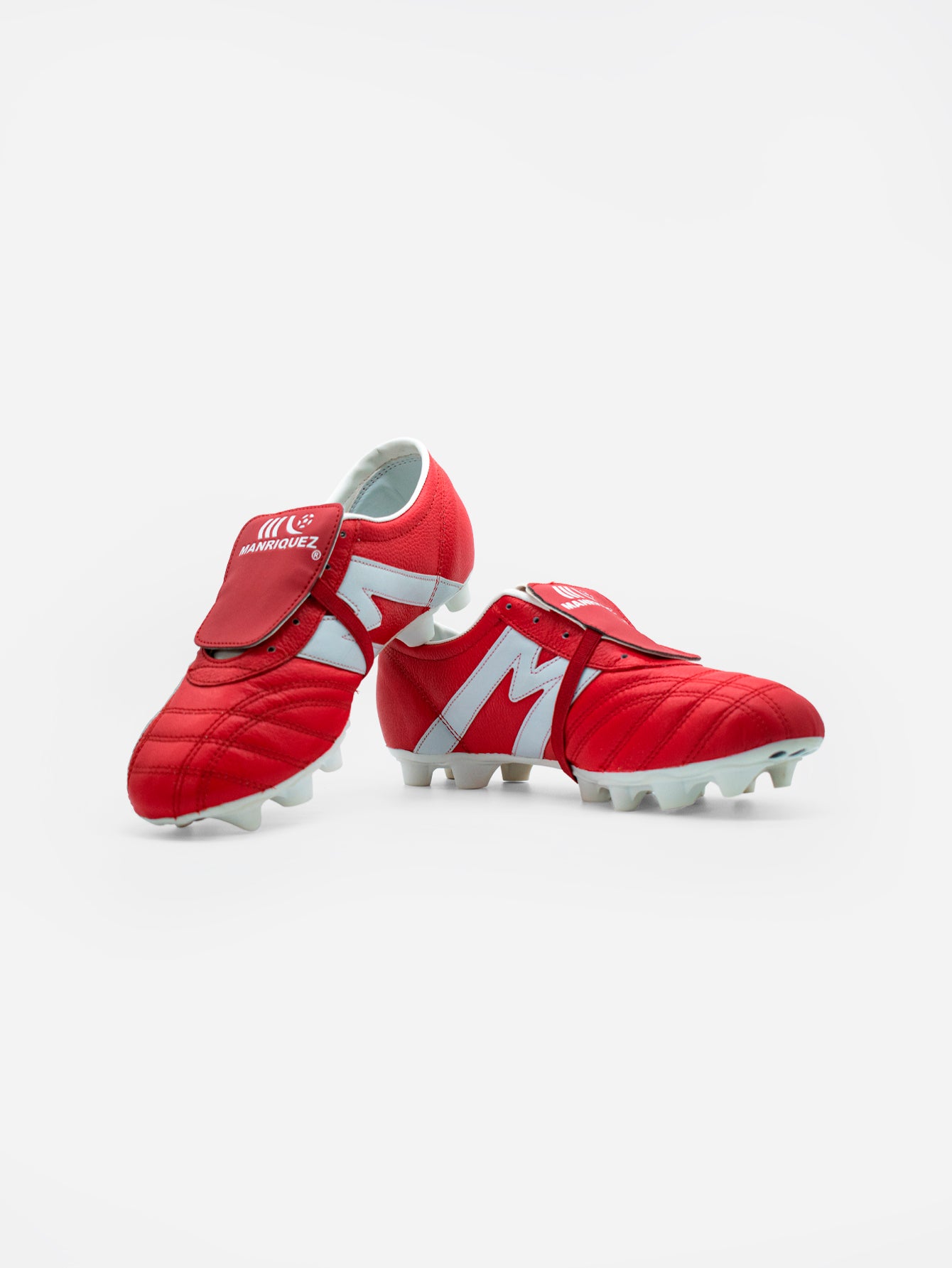 Tachones de fútbol Manríquez MID SX | Rojo y Blanco