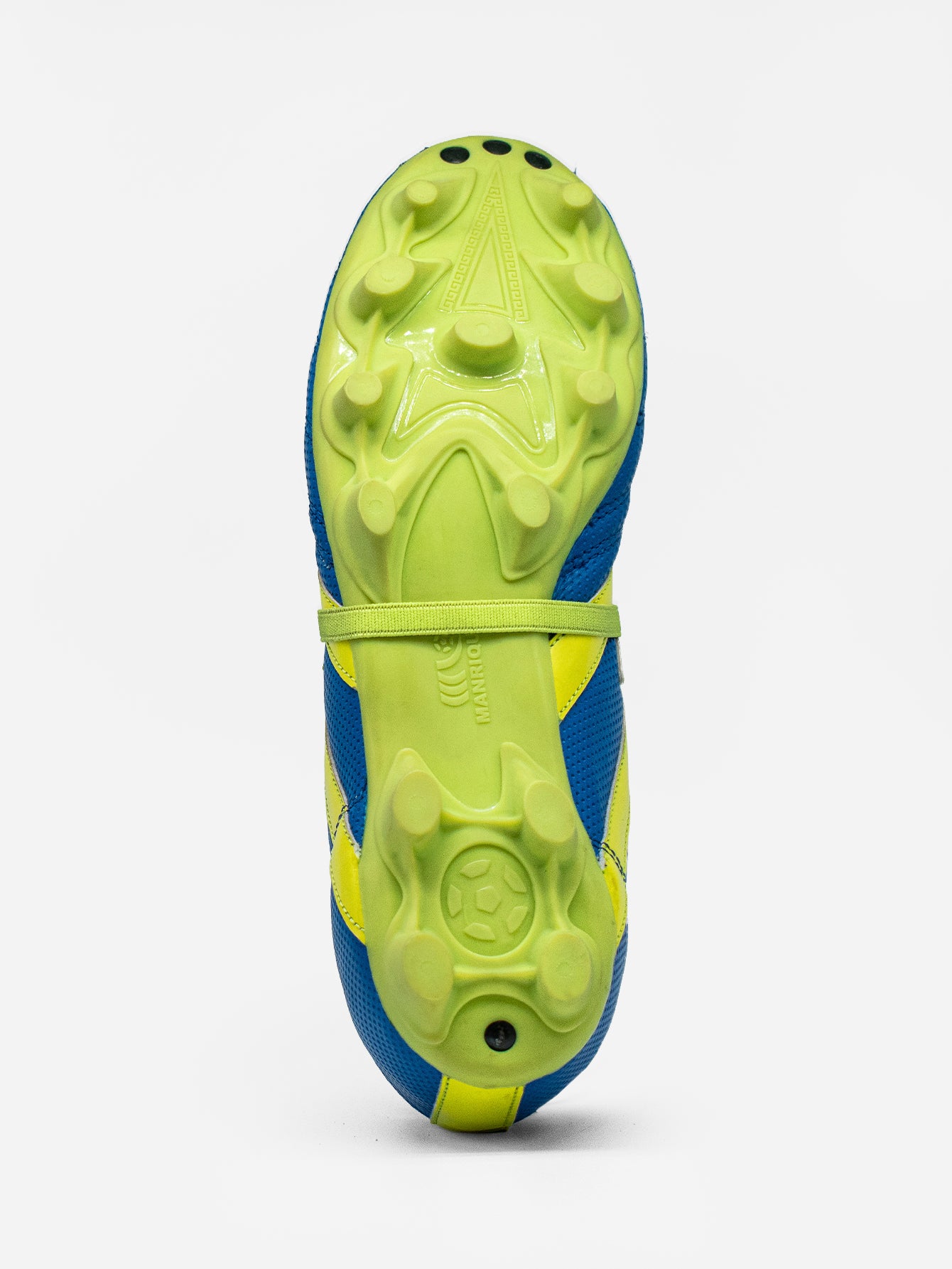 Tachones de fútbol Manríquez MID SX | Azul y Amarillo Neón